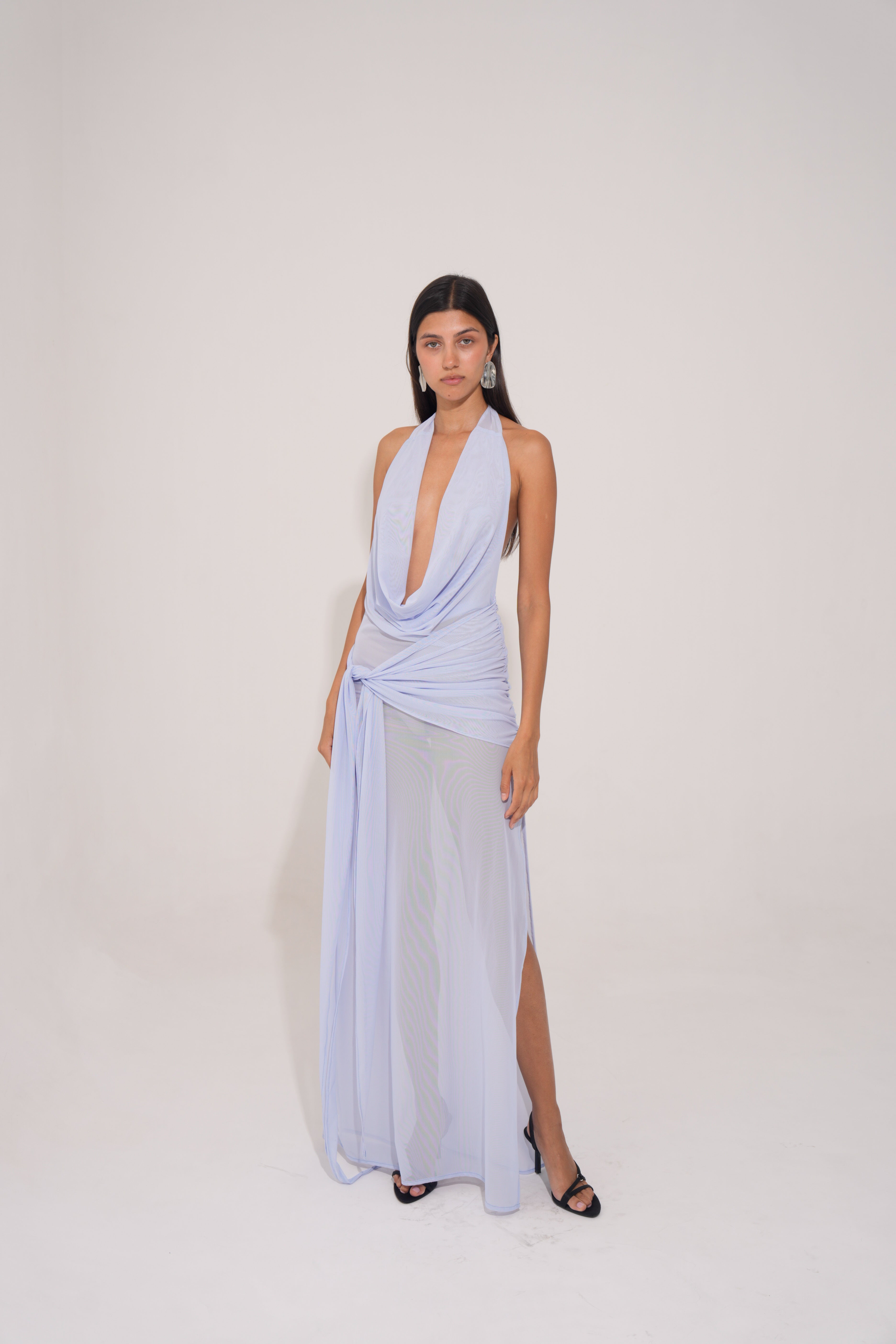 Isia Long Dress - Sky