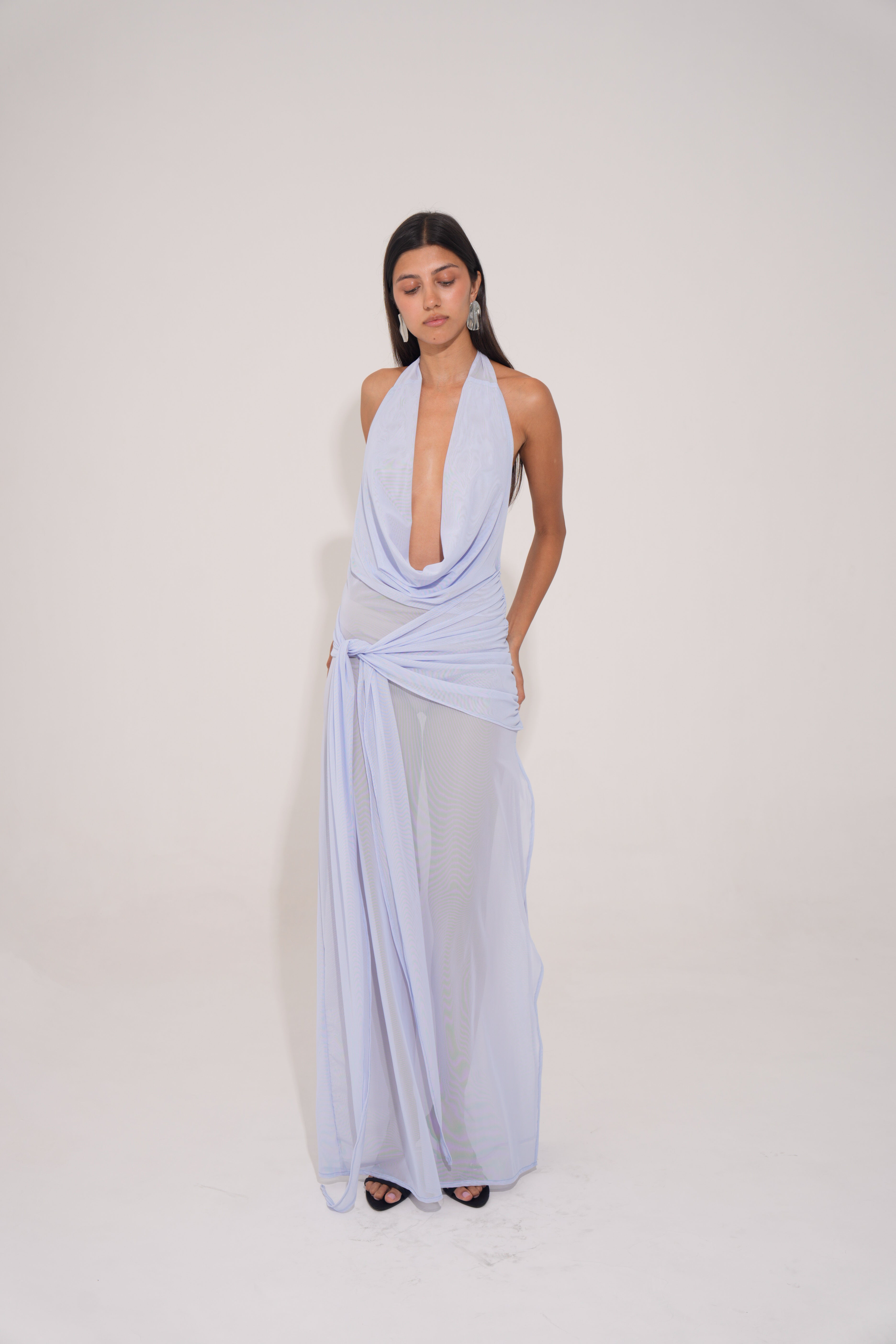 Isia Long Dress - Sky