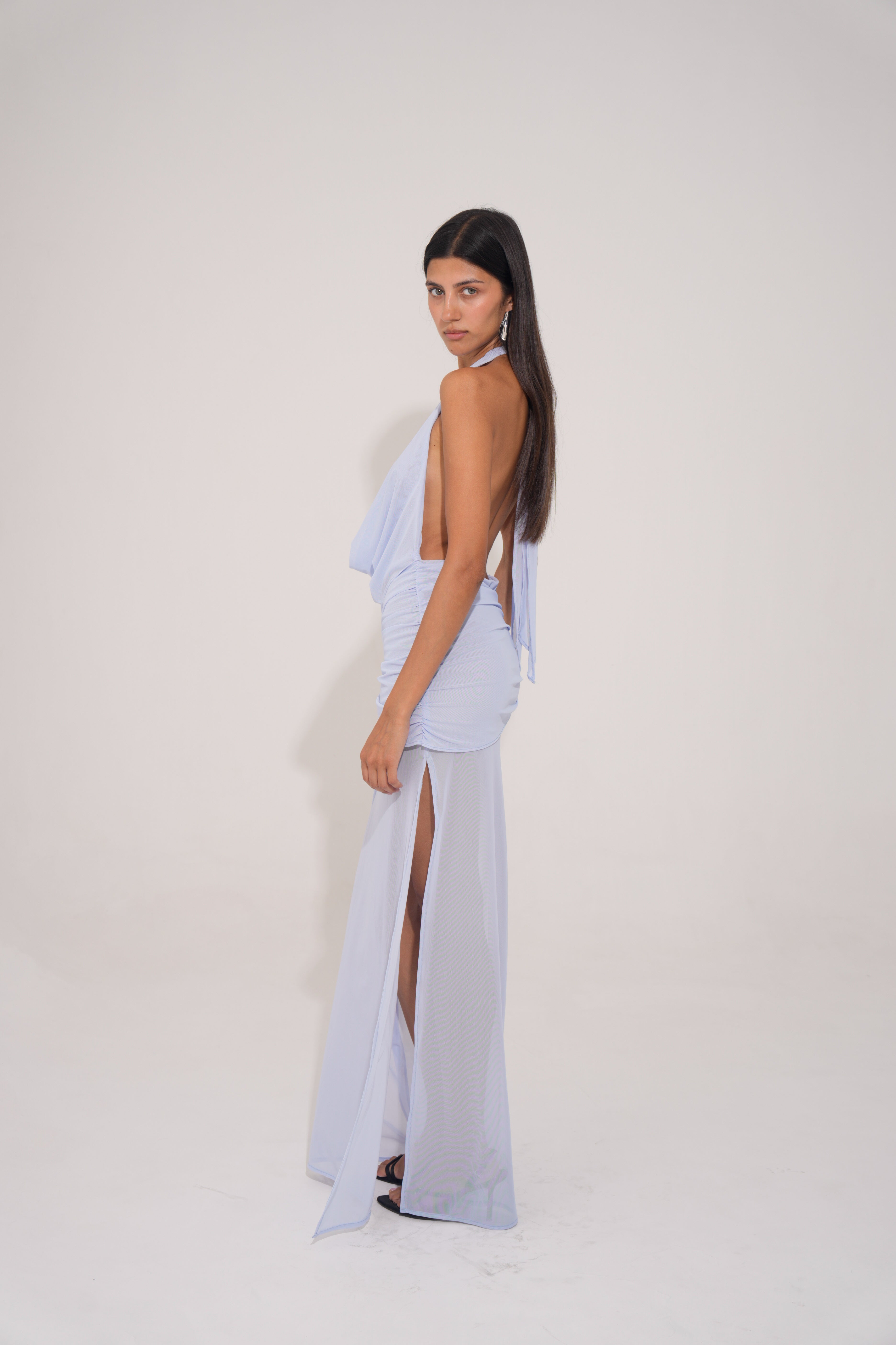 Isia Long Dress - Sky