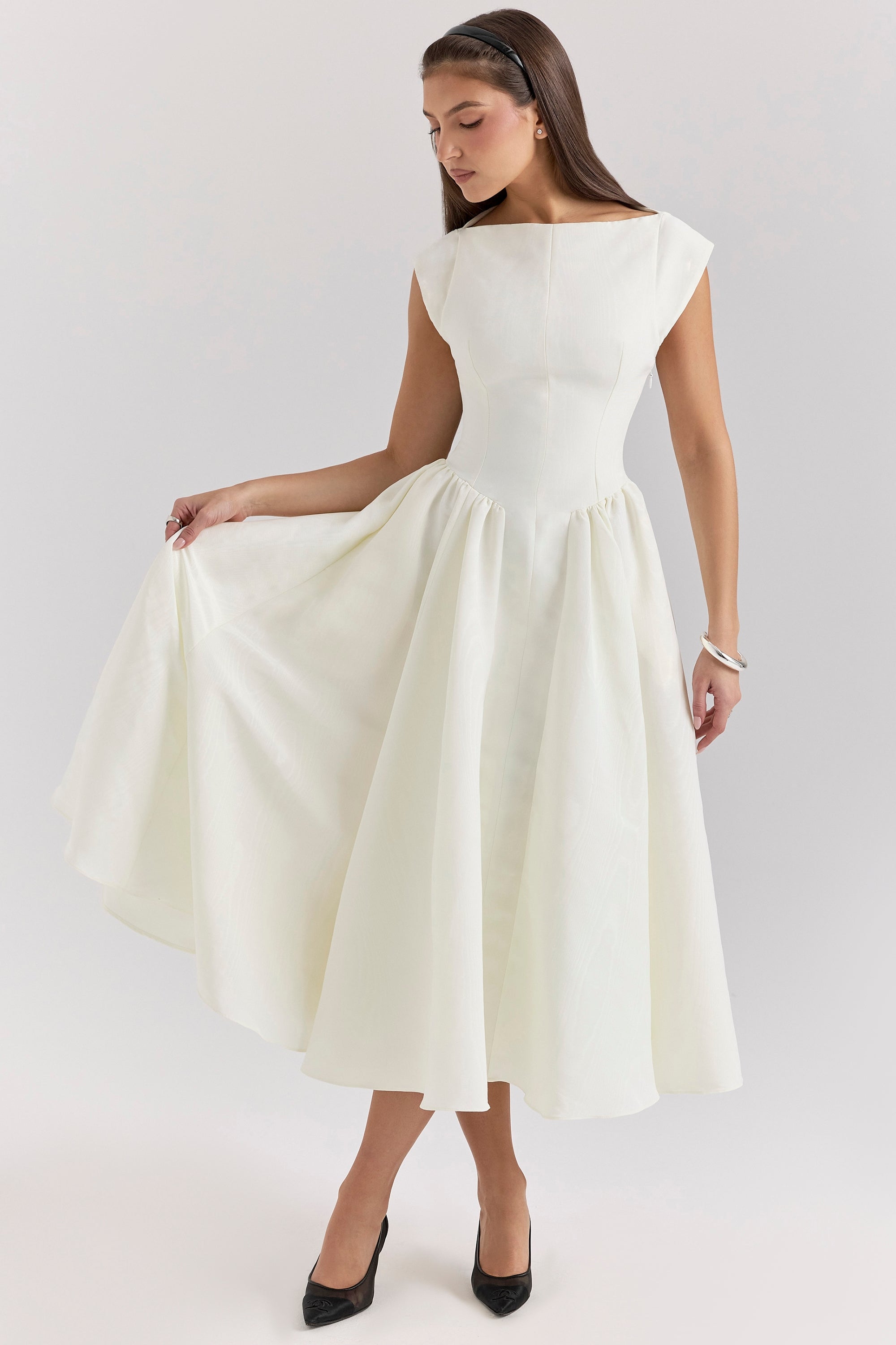 Samira Satin Midi Dress
