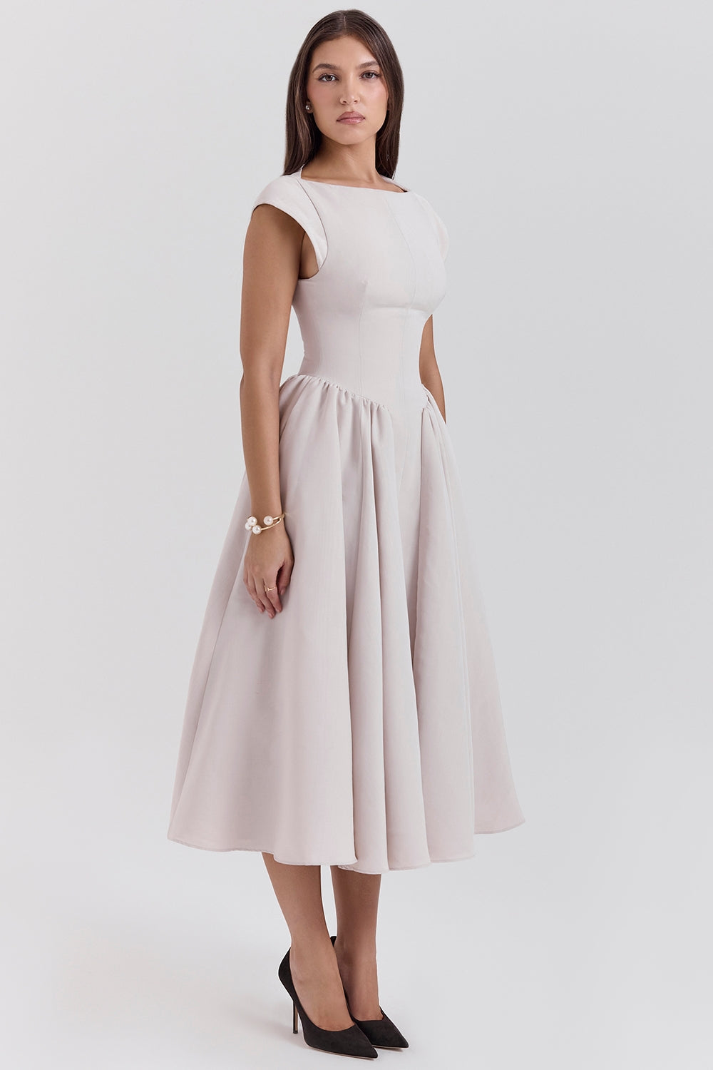 Samira Satin Midi Dress