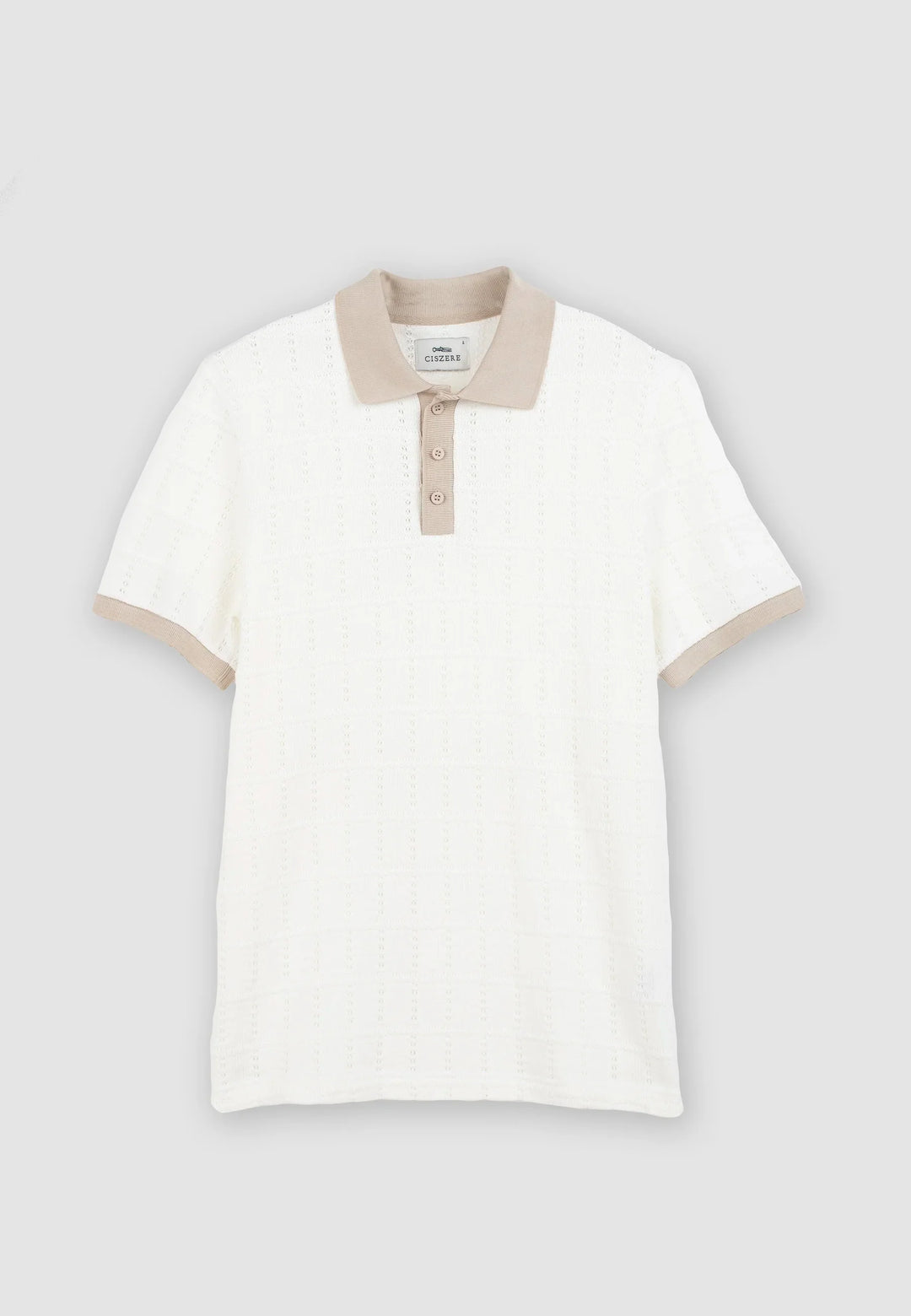 Alex contrast pique - Off white