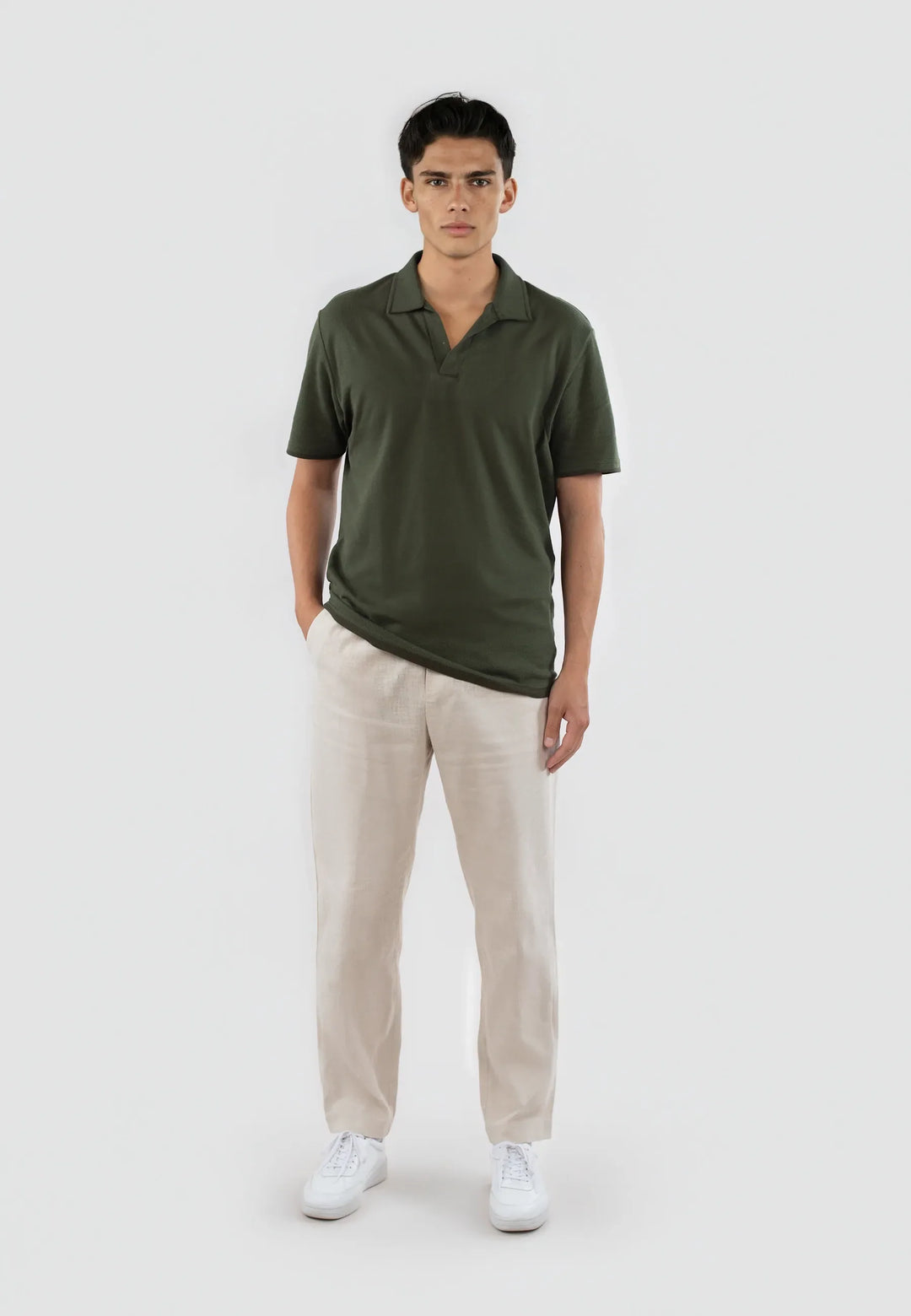 Nelson polo pique shirt - Green