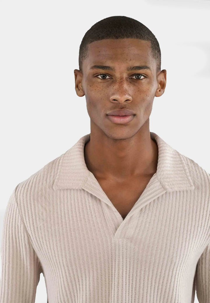 Nelson knitted long sleeve - Oyster