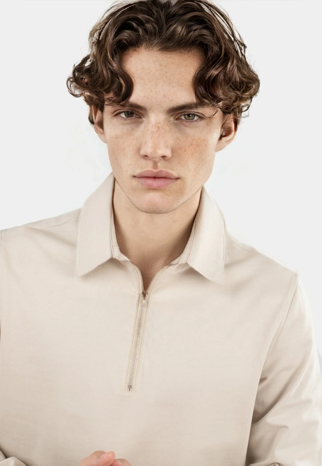 Dev 2.0 half zip shirt – Beige