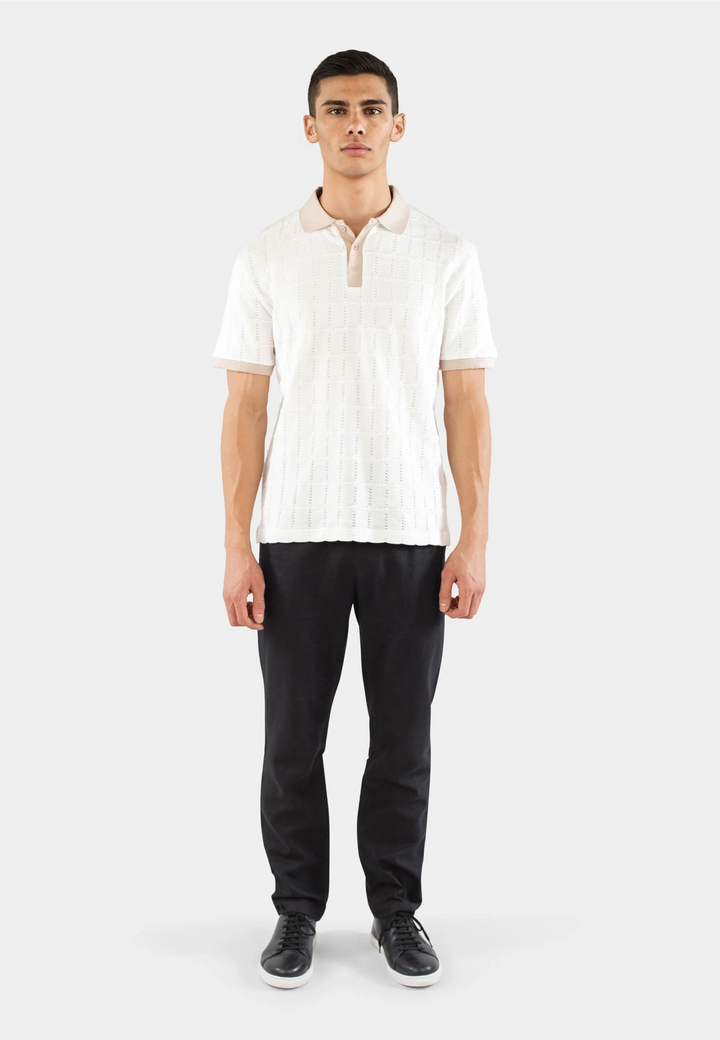 Alex contrast pique - Off white