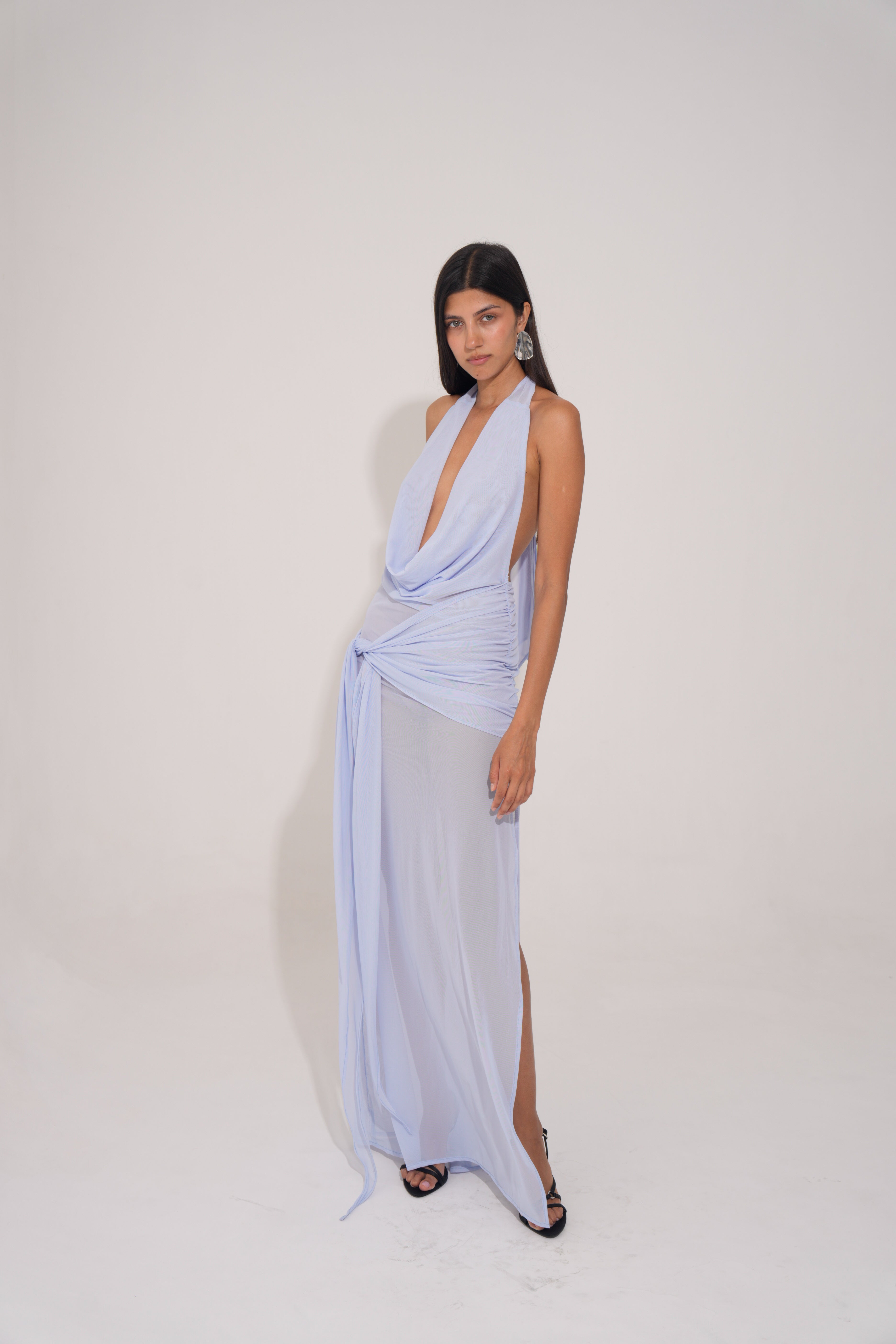 Isia Long Dress - Sky