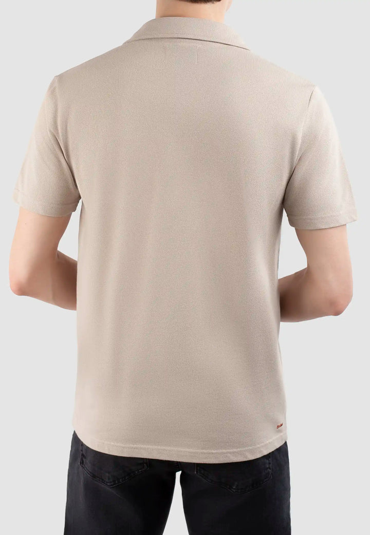 Nelson polo pique shirt - Mojave beige