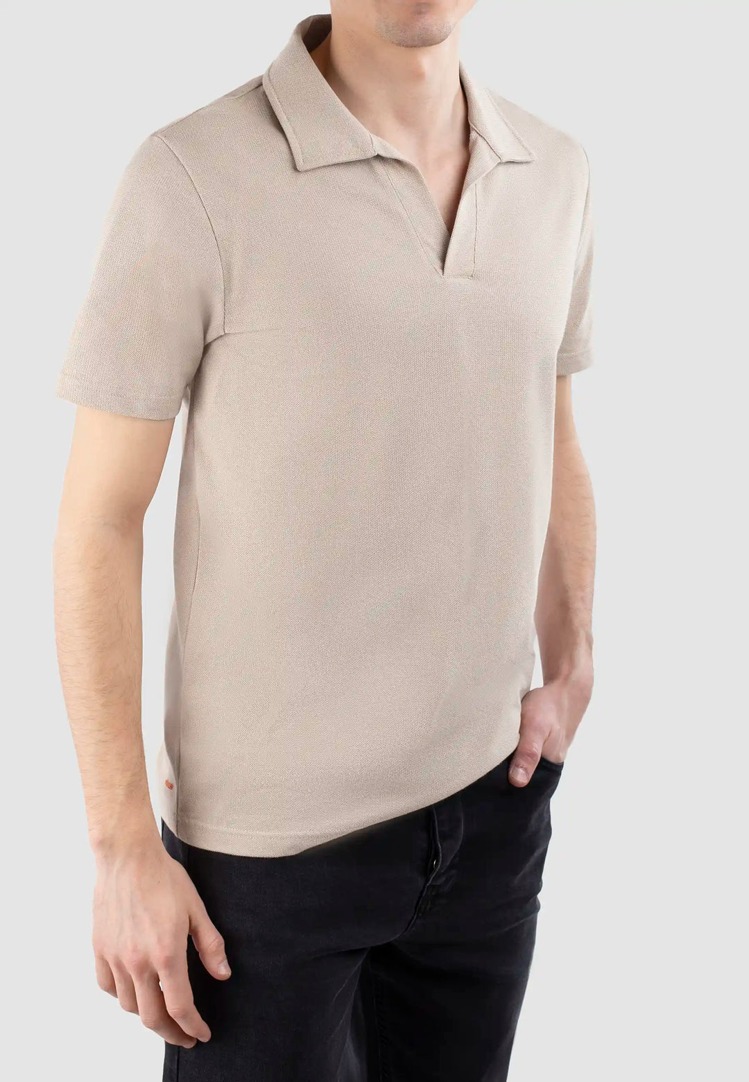 Nelson polo pique shirt - Mojave beige