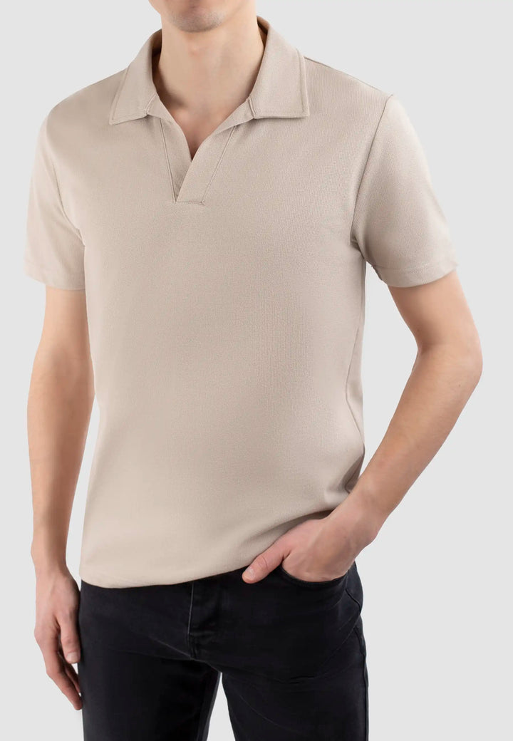 Nelson polo pique shirt - Mojave beige