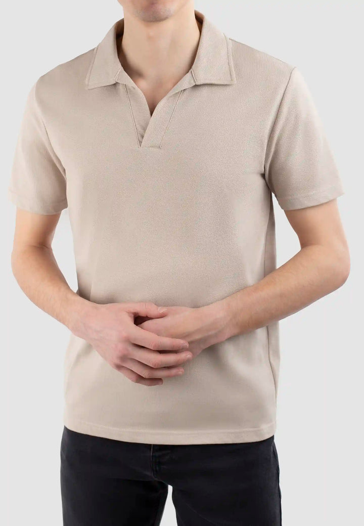 Nelson polo pique shirt - Mojave beige