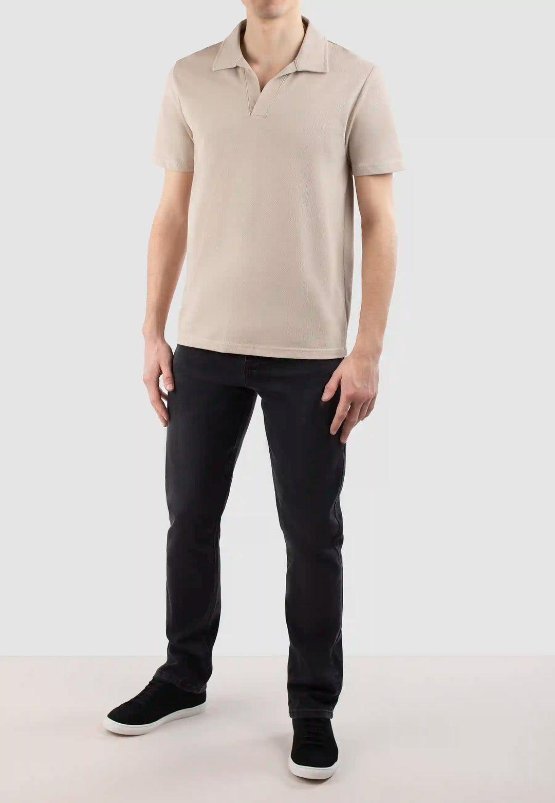 Nelson polo pique shirt - Mojave beige