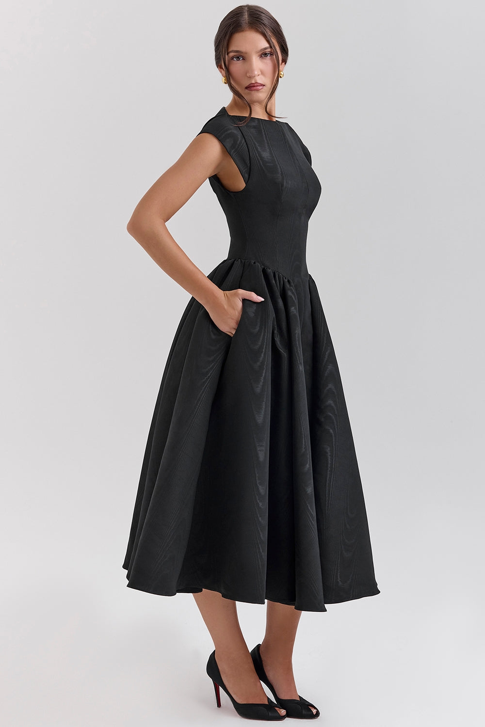 Samira Satin Midi Dress